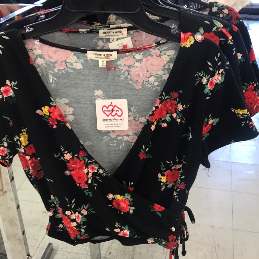 Floral crop top